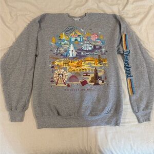 Disney Parks Disneyland Crewneck Sweatshirt Size Medium
